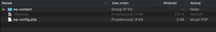 czyszczenie - usunieta zawartosc
