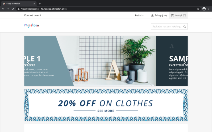 Wygląd PrestaShop