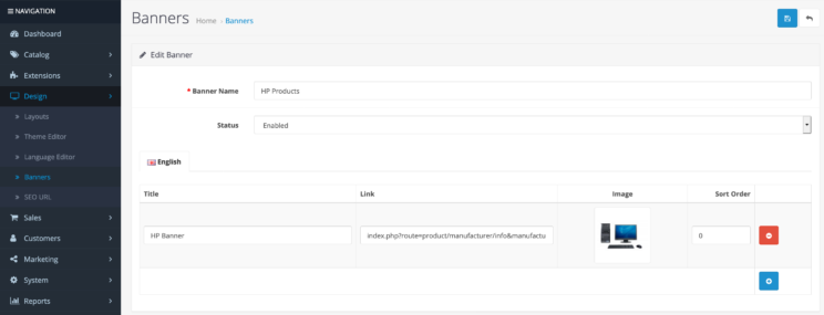 OpenCart - Design